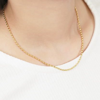 Dot chain necklace(rne0061g)