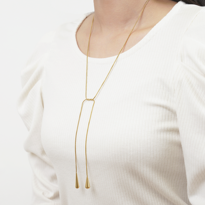 Drop long snake necklace(rne0086g)
