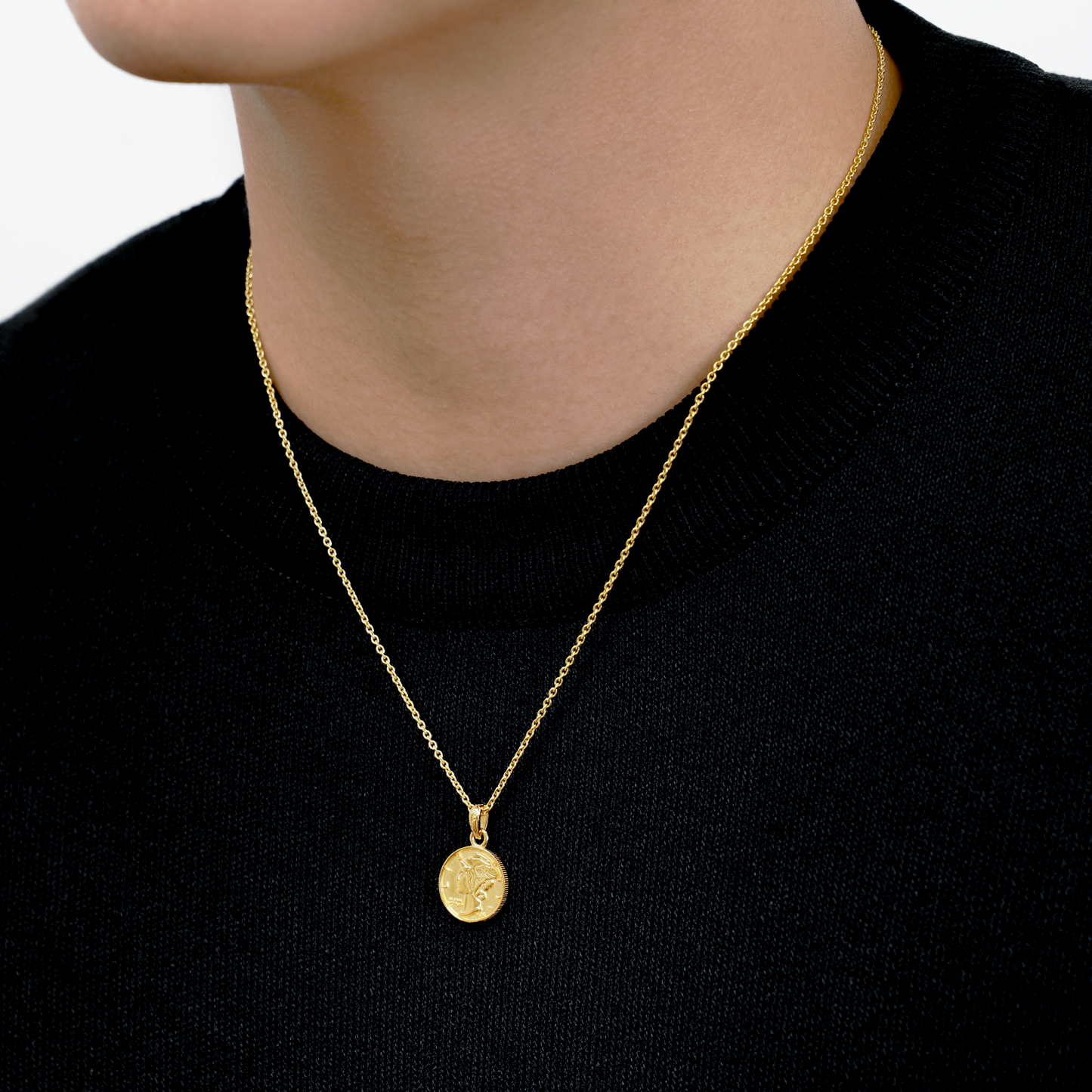 Hawaiian liberty coin necklace(Hne0003g)