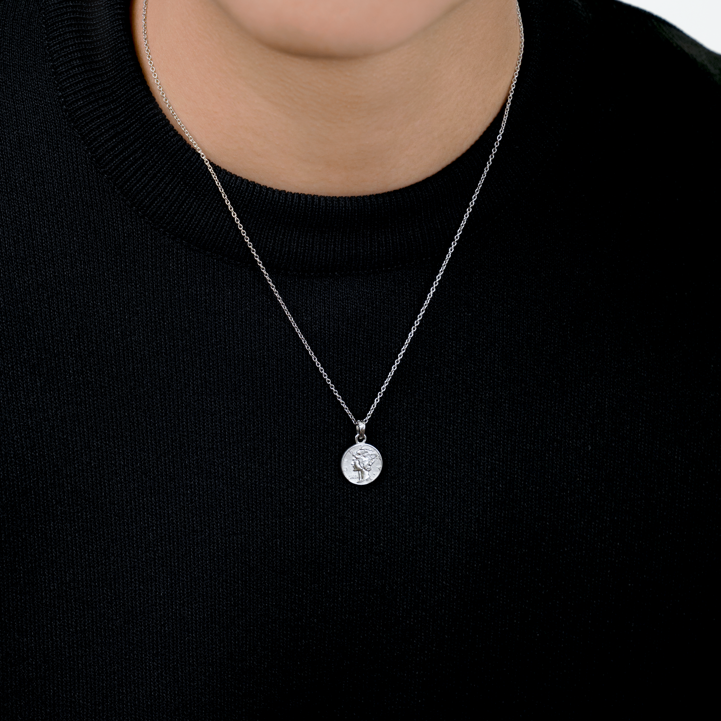 Hawaiian liberty coin necklace(Hne0004s)