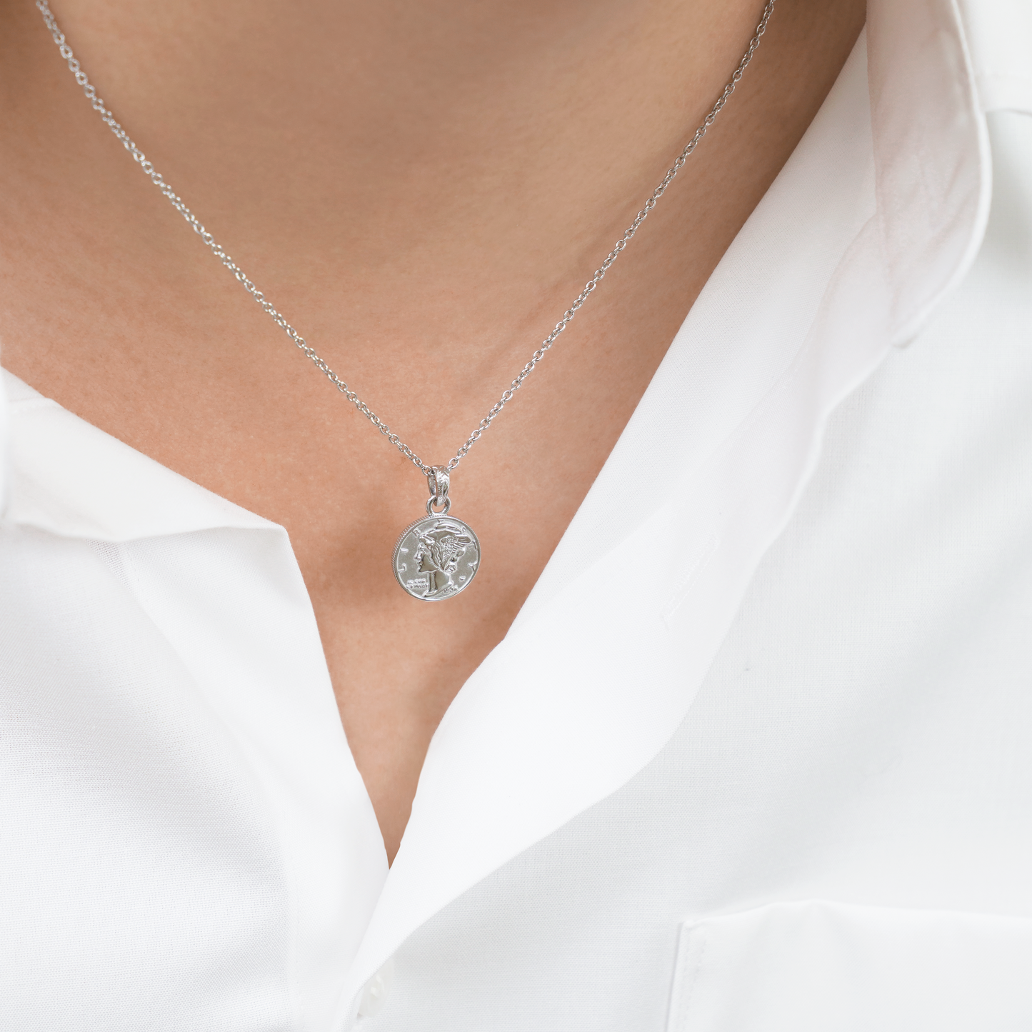 Hawaiian liberty coin necklace(Hne0004s)