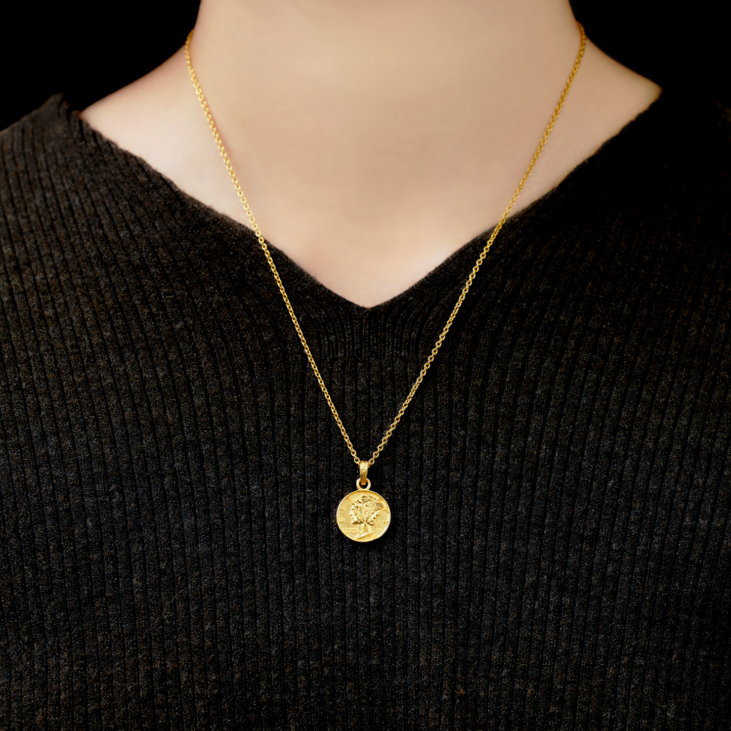 Hawaiian liberty coin necklace(Hne0003g)