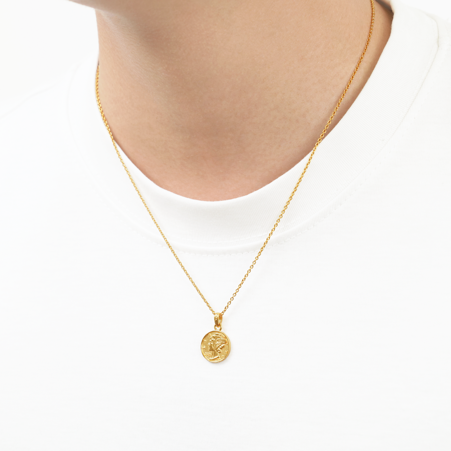 Hawaiian liberty coin necklace(Hne0003g)