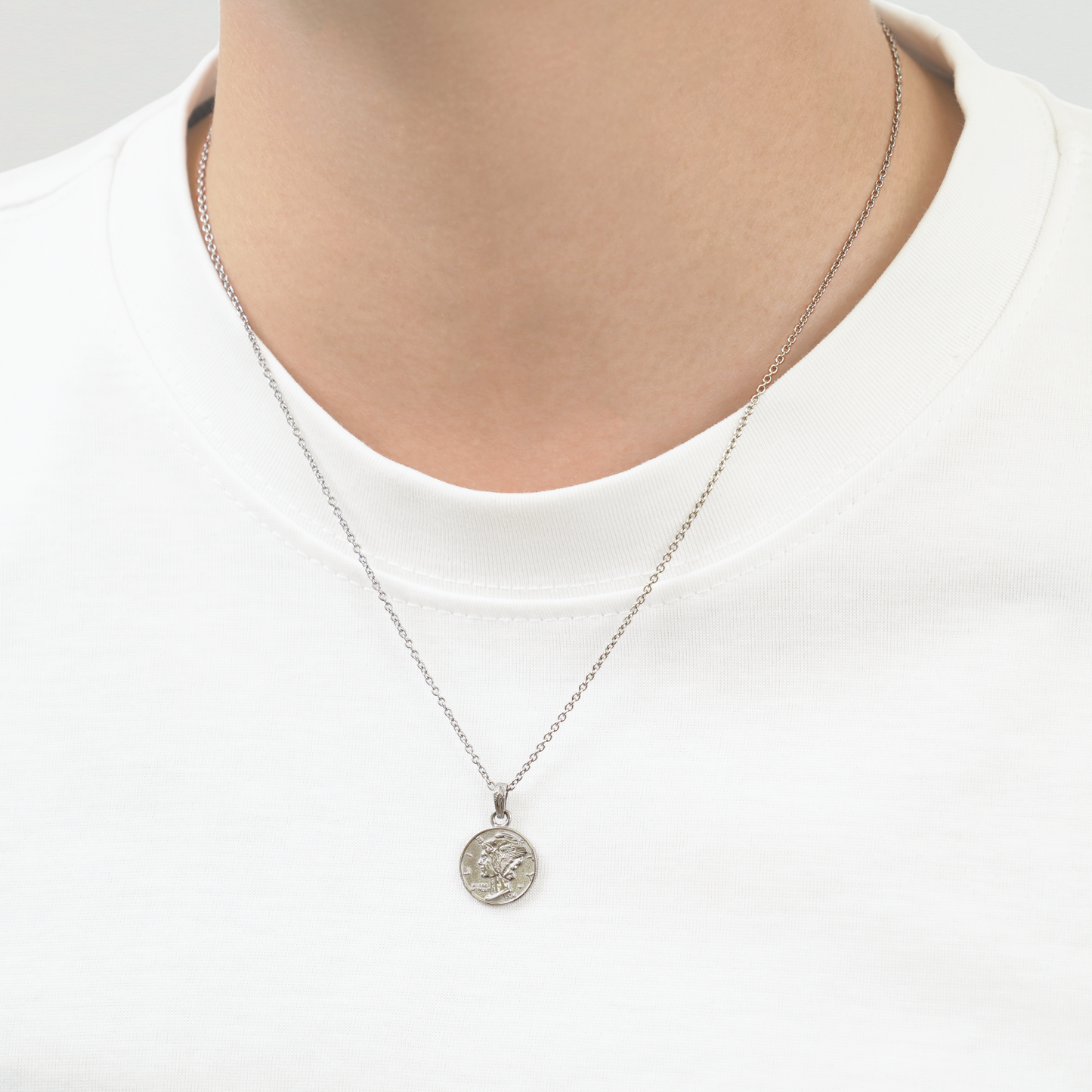 Hawaiian liberty coin necklace(Hne0004s)