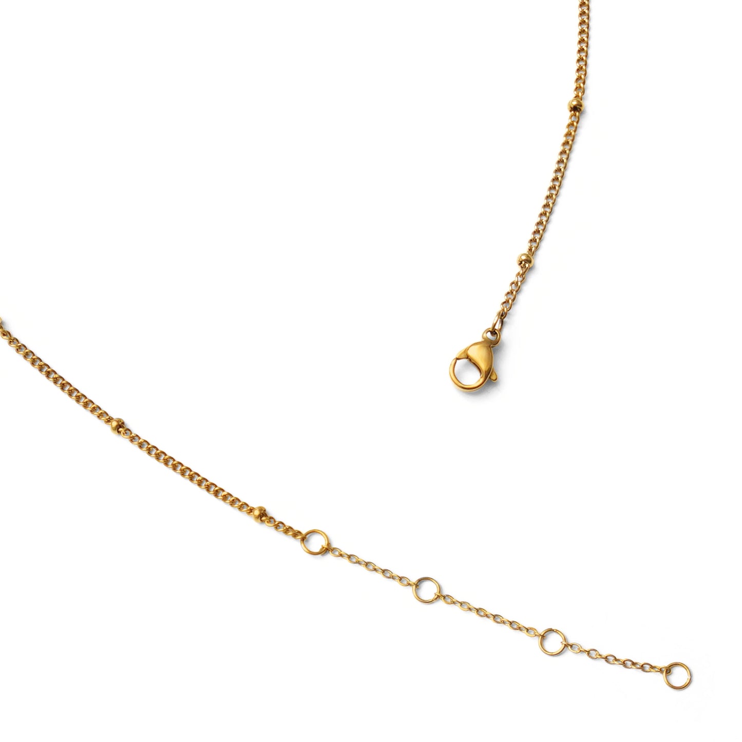 Dot chain necklace(rne0074g)