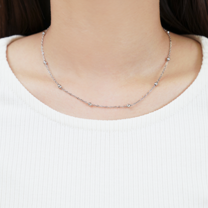 Dot ball necklace (rne0112s)
