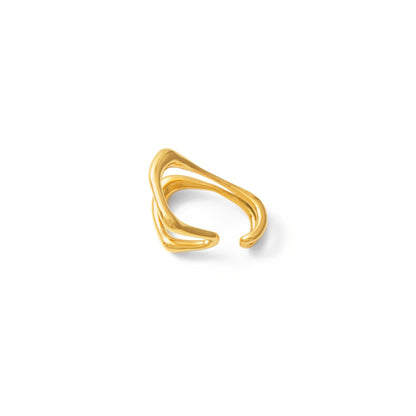 T　Double line earcuff (rea0012g)