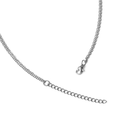 Double pearl necklace (rne0132s)