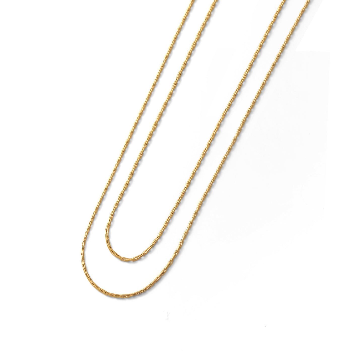 Double chain necklace (rneT109g)