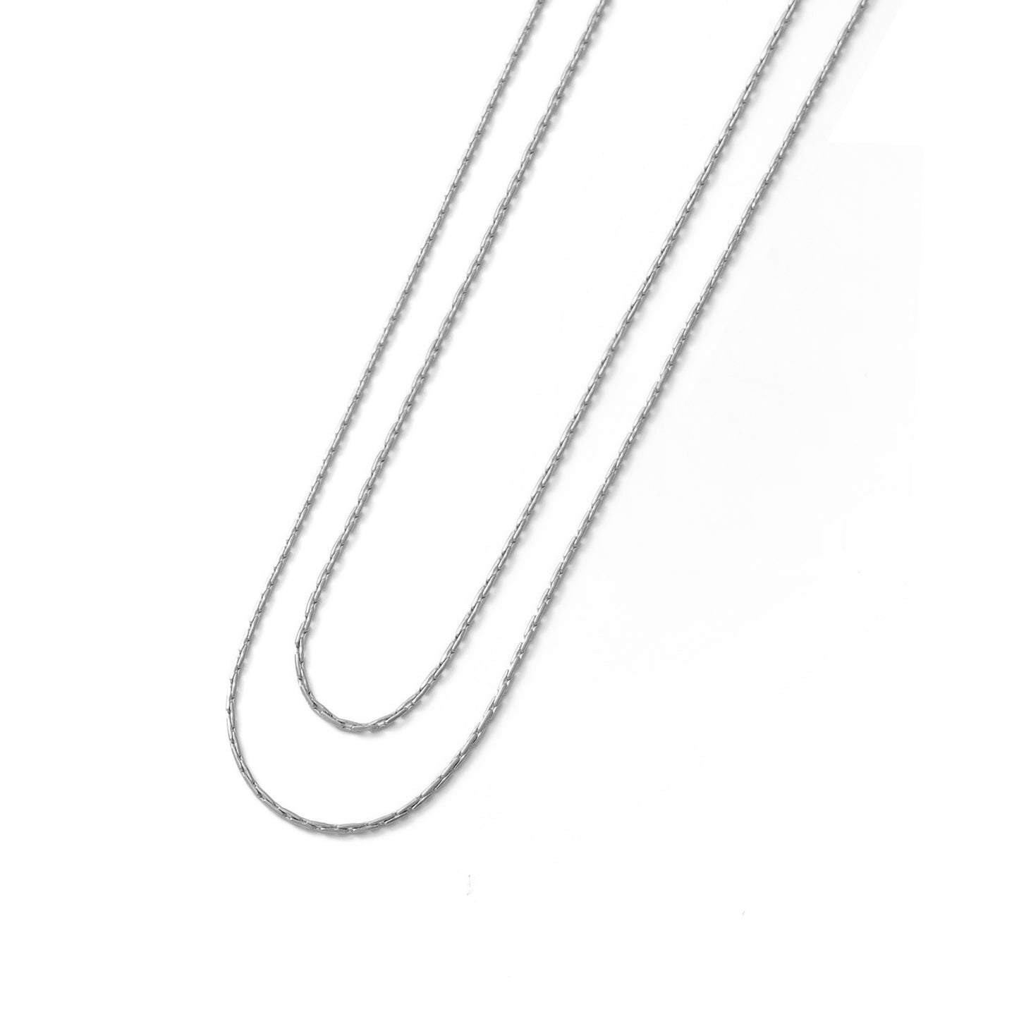 Double chain necklace (rneT110s)