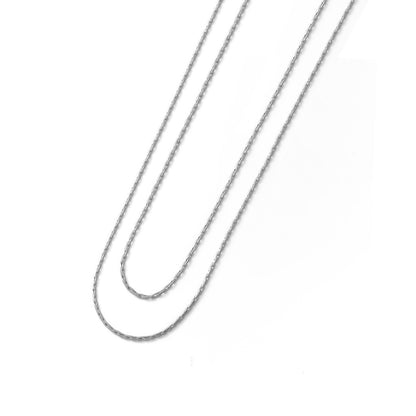 Double chain necklace (rneT110s)