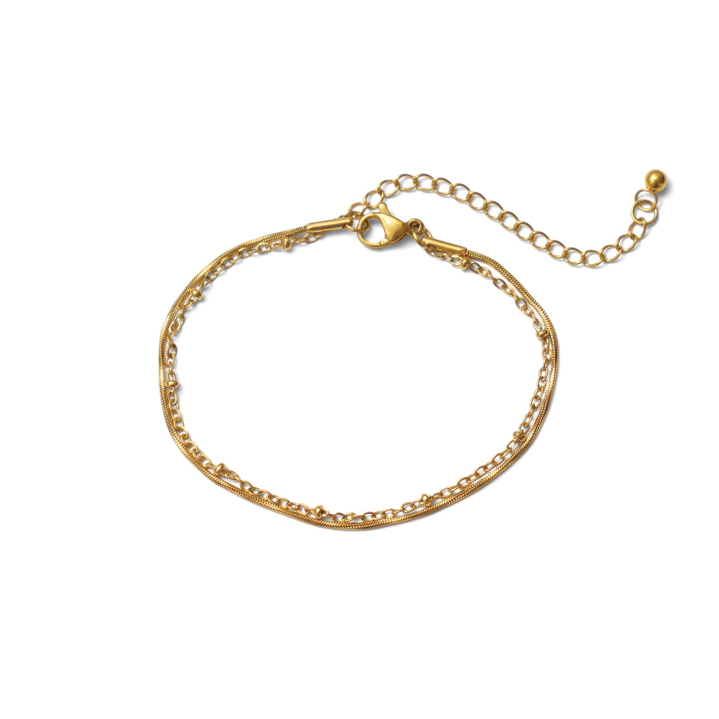 Double chain bracelet(rbr0050g)