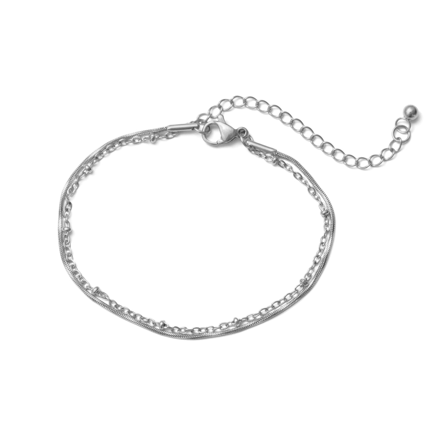 Double chain bracelet(rbr0051s)