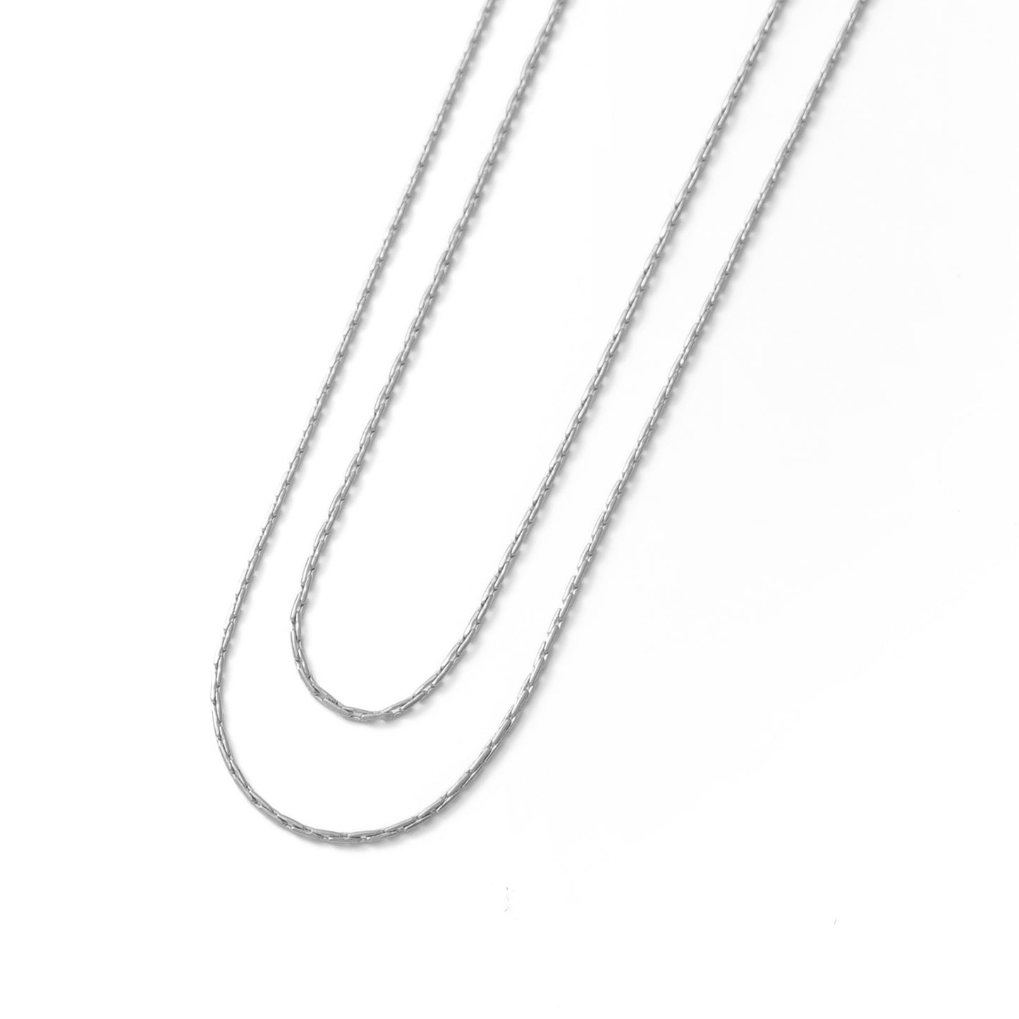 Double chain necklace (rneT110s)