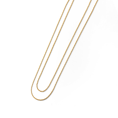 Double chain necklace (rne0109g)