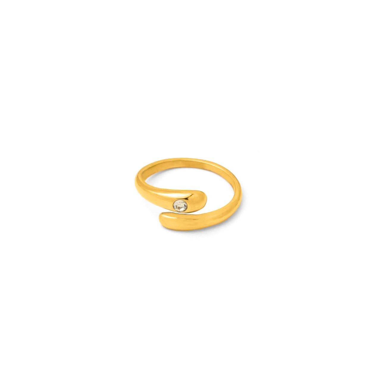 Drop cz open ring(rri0045g)