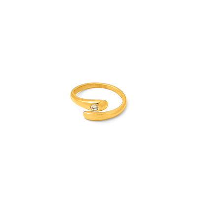Drop cz open ring(rri0045g)