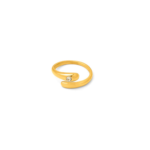 Drop cz open ring(rri0045g)