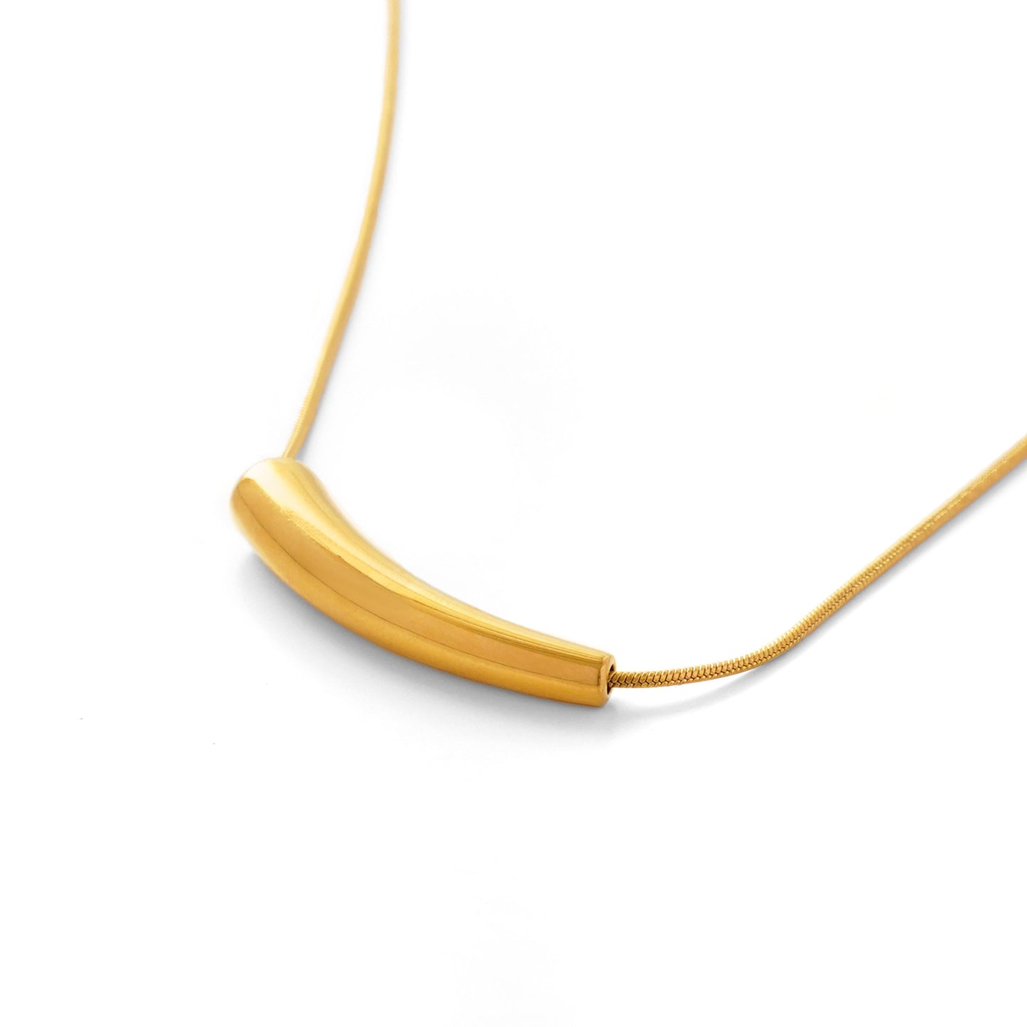 Eggplant snake chain necklace(cne0065g)