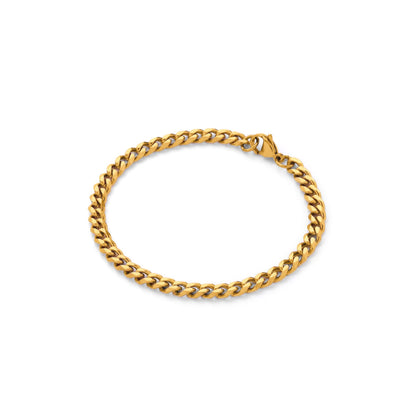 Flat link chain anklet(can0001g)