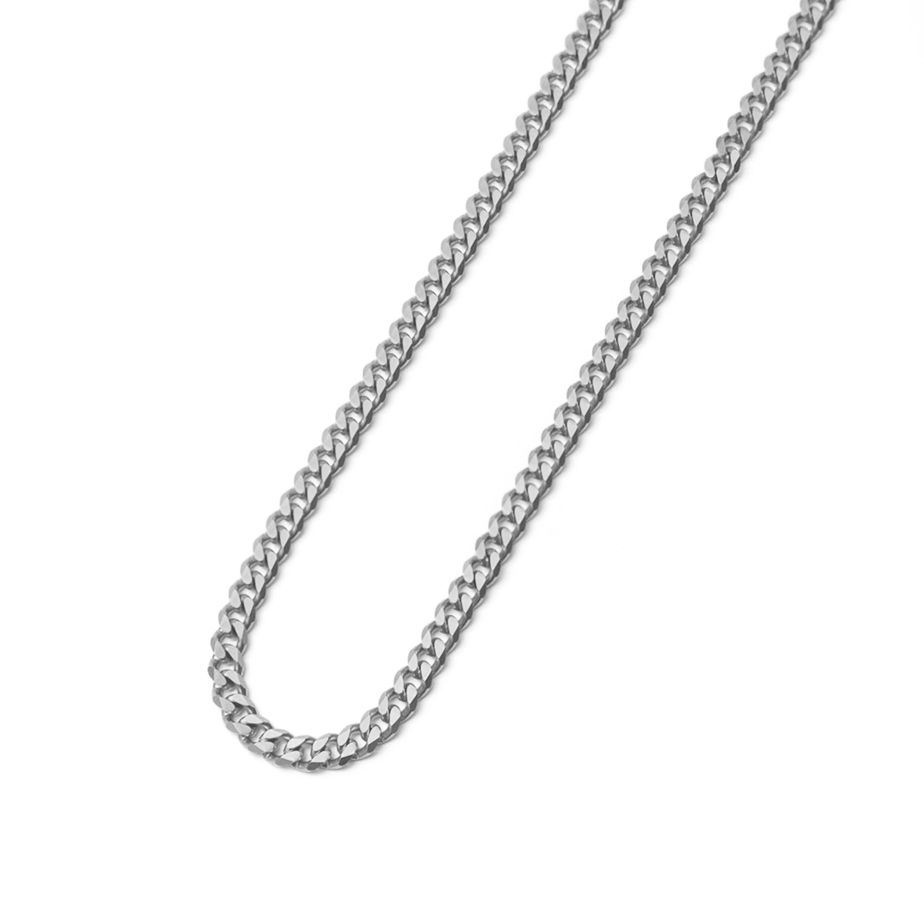 Flat link chain necklace silver｜cross Jewellia｜金アレ対応・ユニ