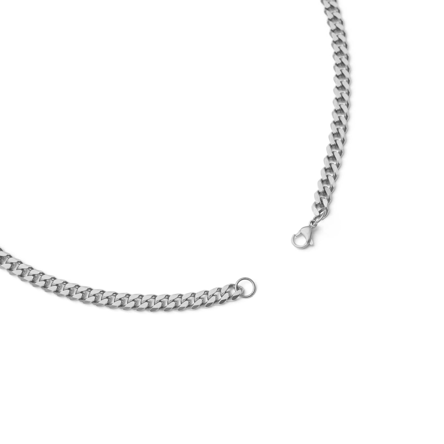 Flat link chain necklace(cne0021s)