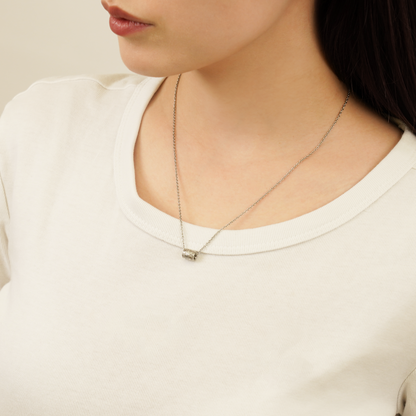 Hawaiian scroll barrel necklace (Hne0016s)