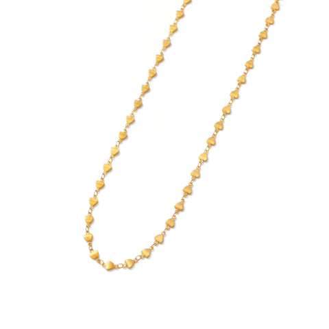 Heart chain necklace(rne0100g)