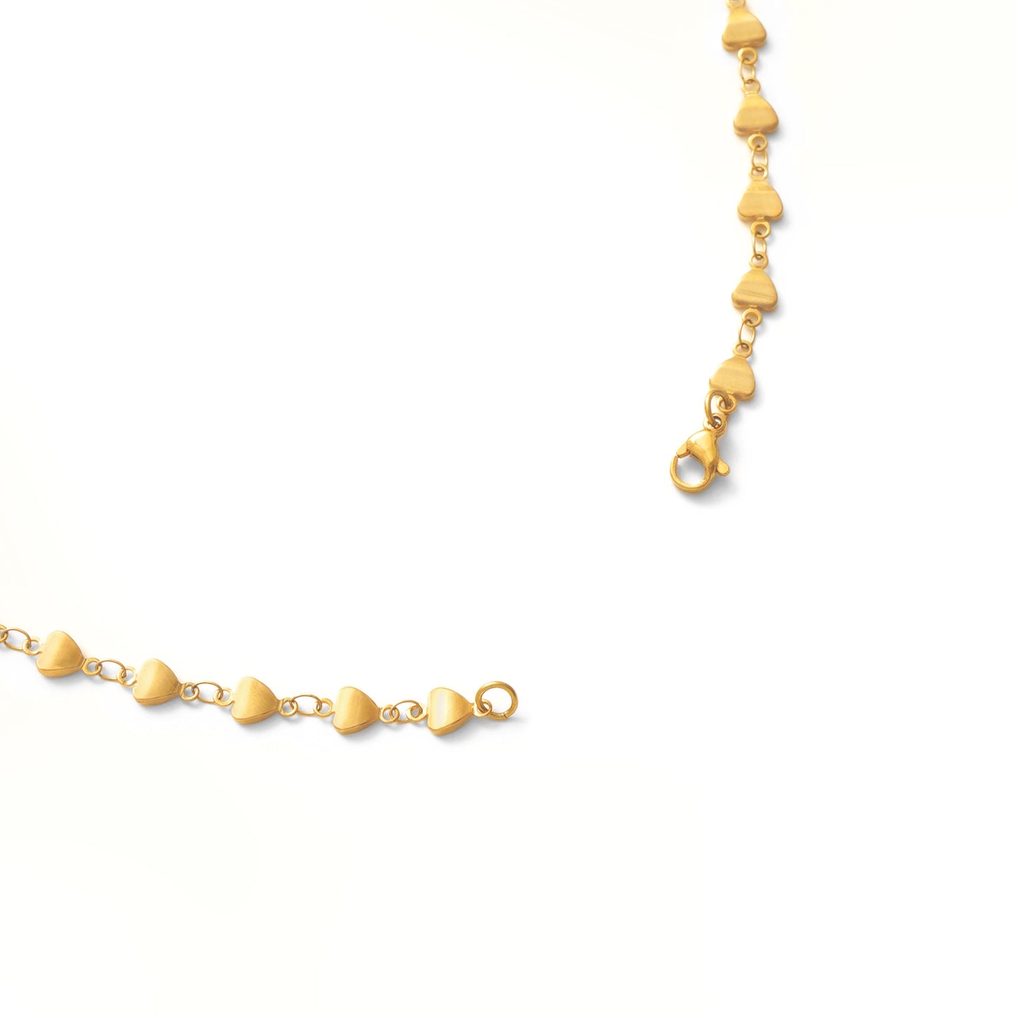 Heart chain necklace(rne0100g)