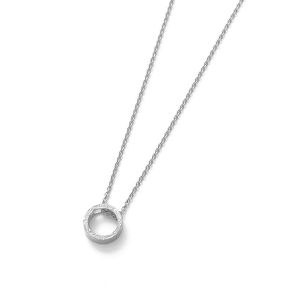Hawaiian scroll circle necklace (Hne0014s)