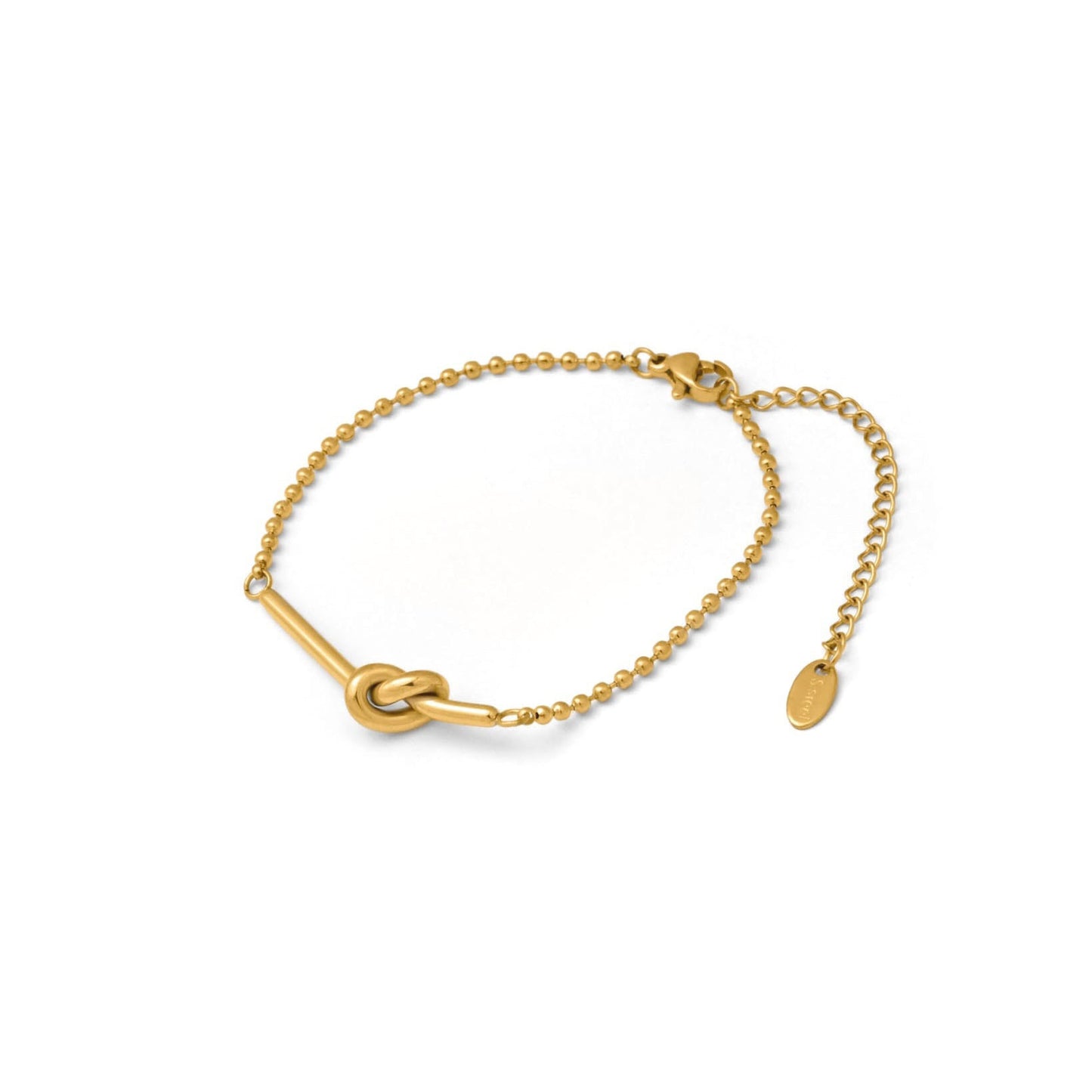 T　Knot ball chain bracelet(rbr0035g)