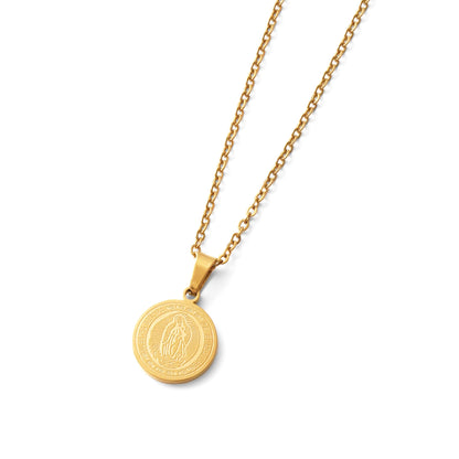 Maria coin necklace(cne0036g)