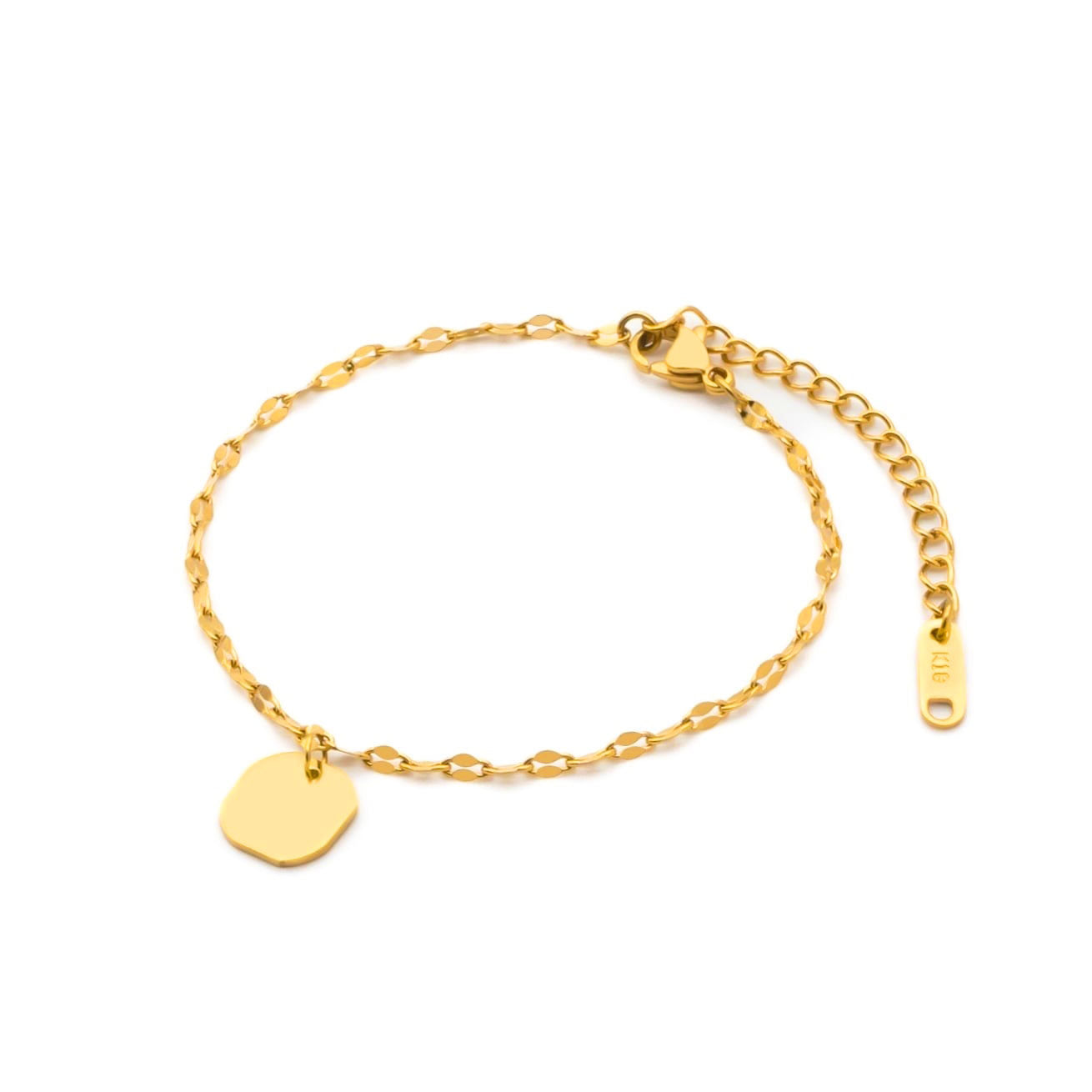 T　Plate pental chain bracelet(rbr0013g)