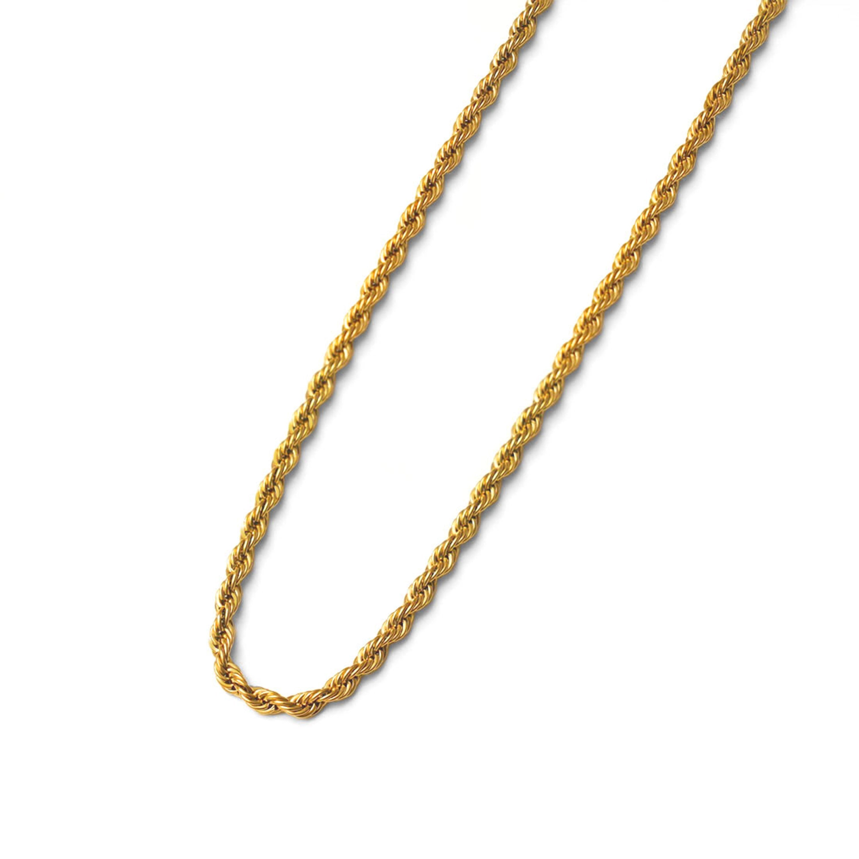 Rope chain necklace gold｜cross Jewellia｜金アレ対応・ユニセックス