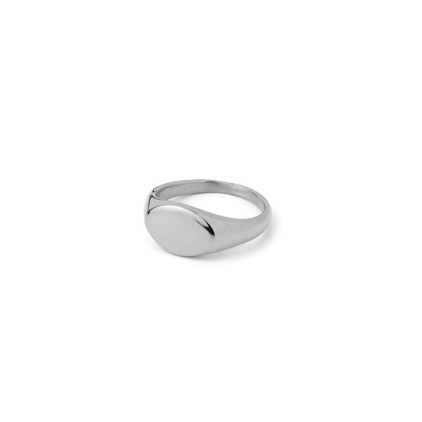Slim circle signet ring(criT036s)