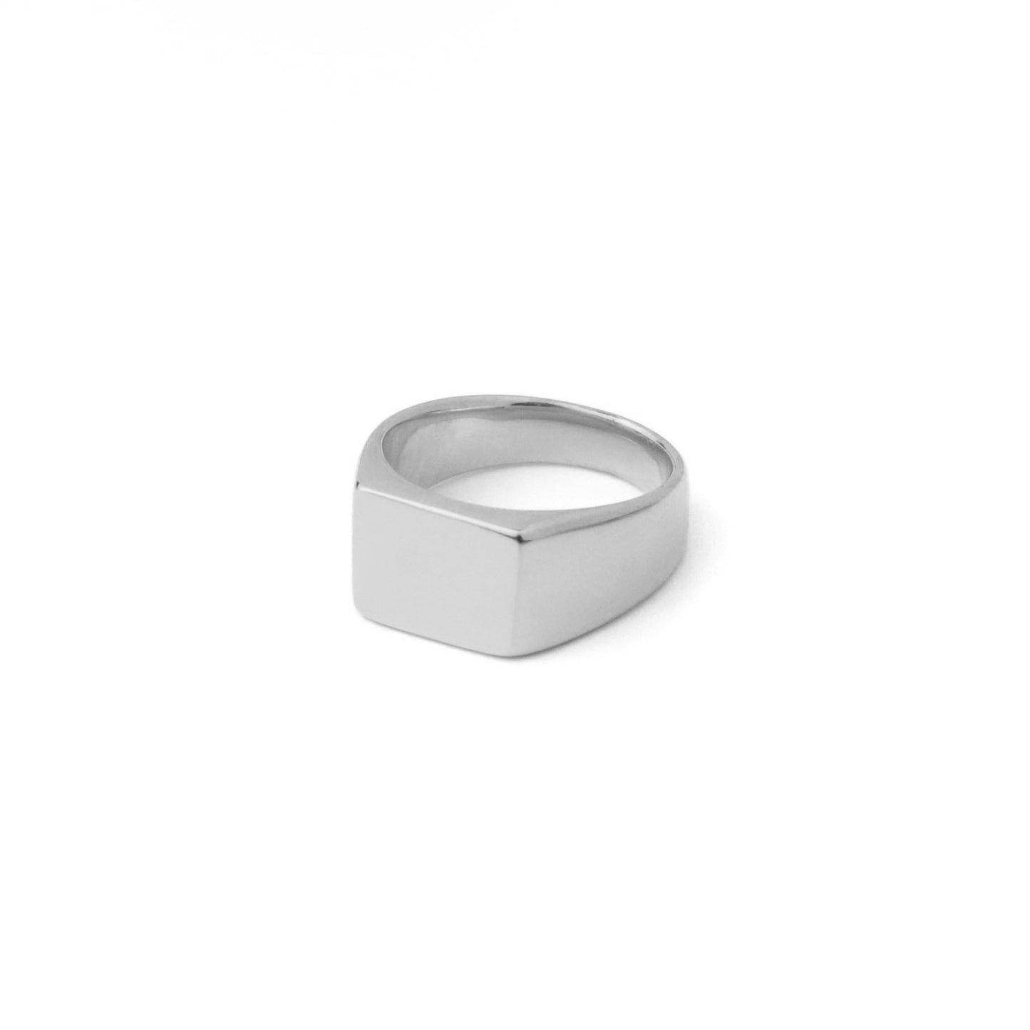 Slim square signet ring(cri0040s)