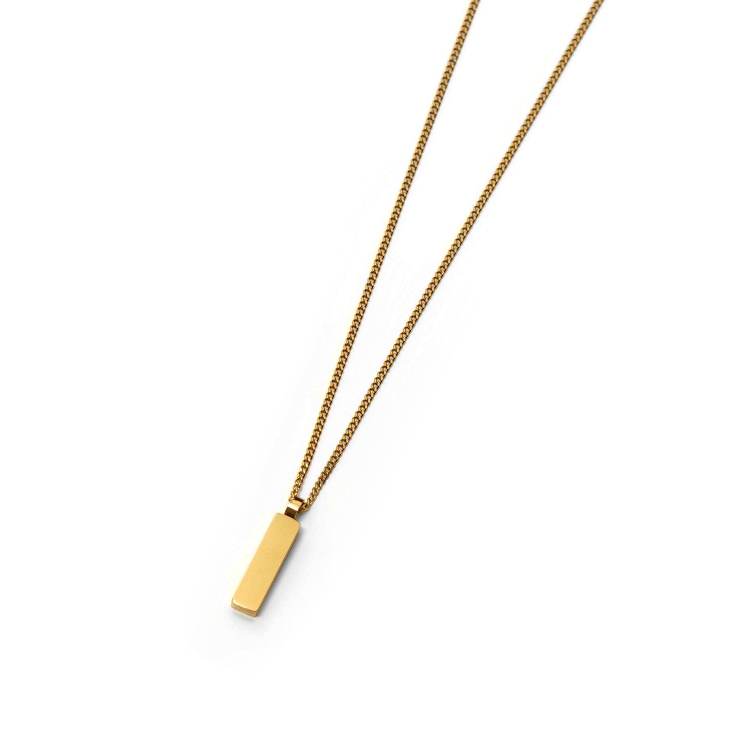 Square plate necklace (cne0110g)
