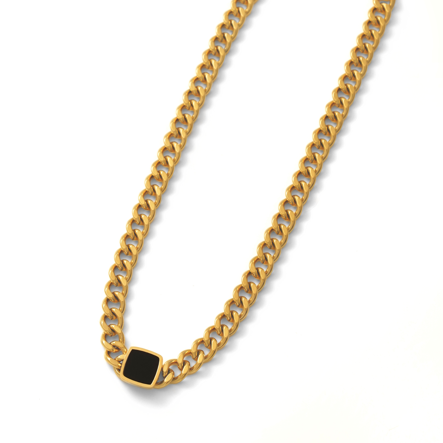 Square charm necklace(rne0102g)