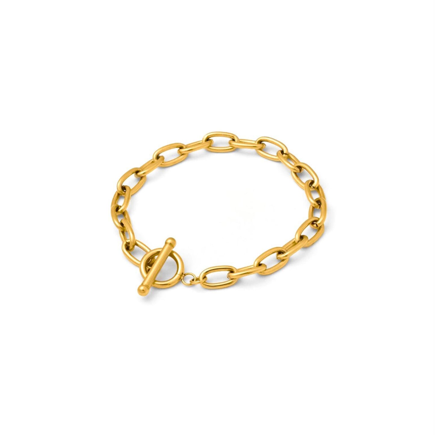 T　Tall cable chain bracelet(rbr0028g)