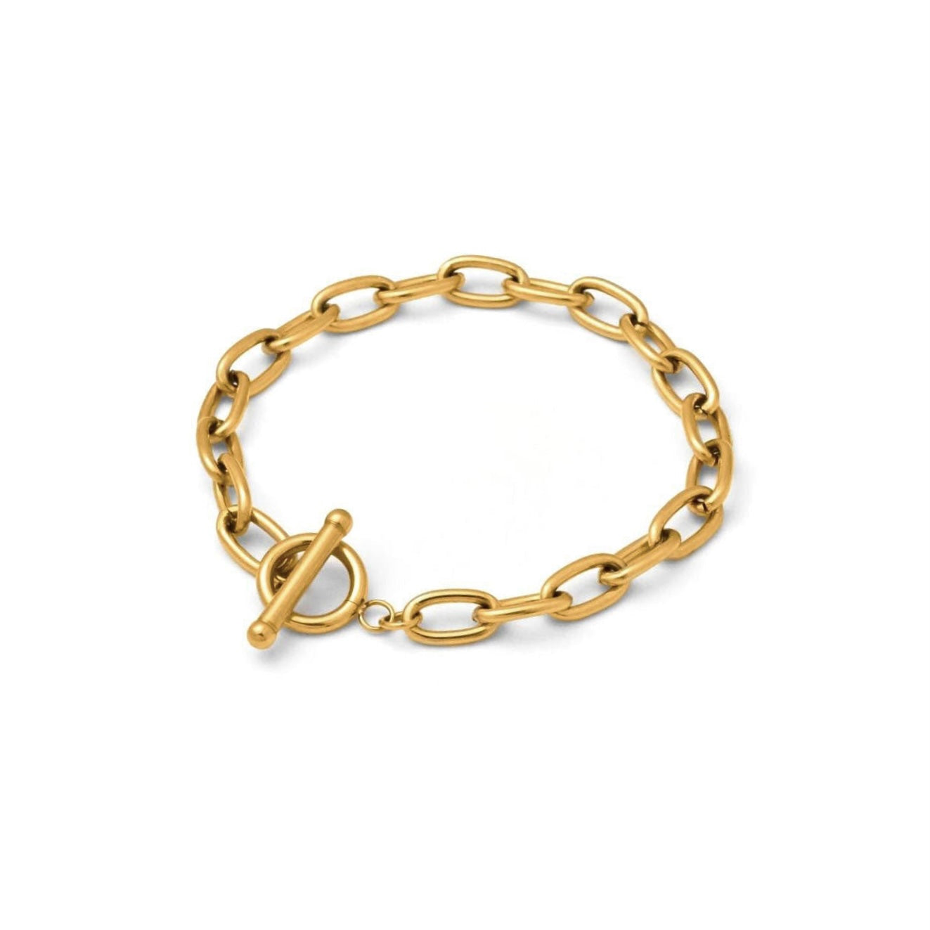 Tall cable chain bracelet(rbrT028g)