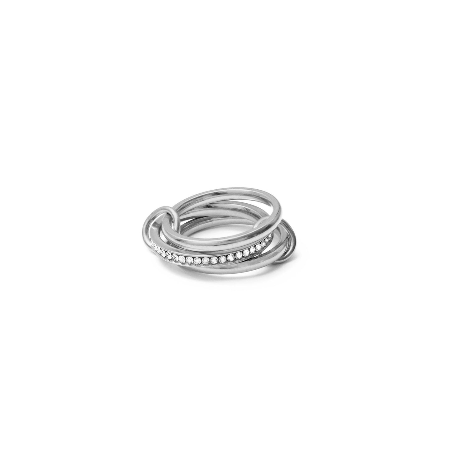 Triple finger zirconia ring (rri0117s)