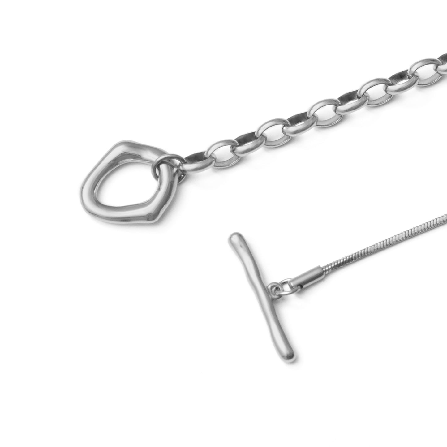 Two types long chain necklace (rne0114s)