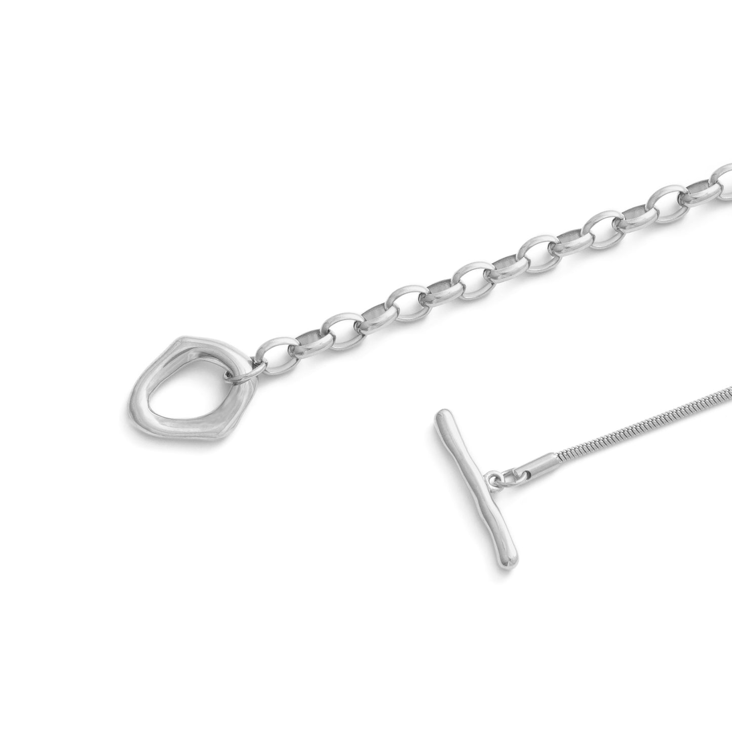 Two types long chain necklace (rne0114s)