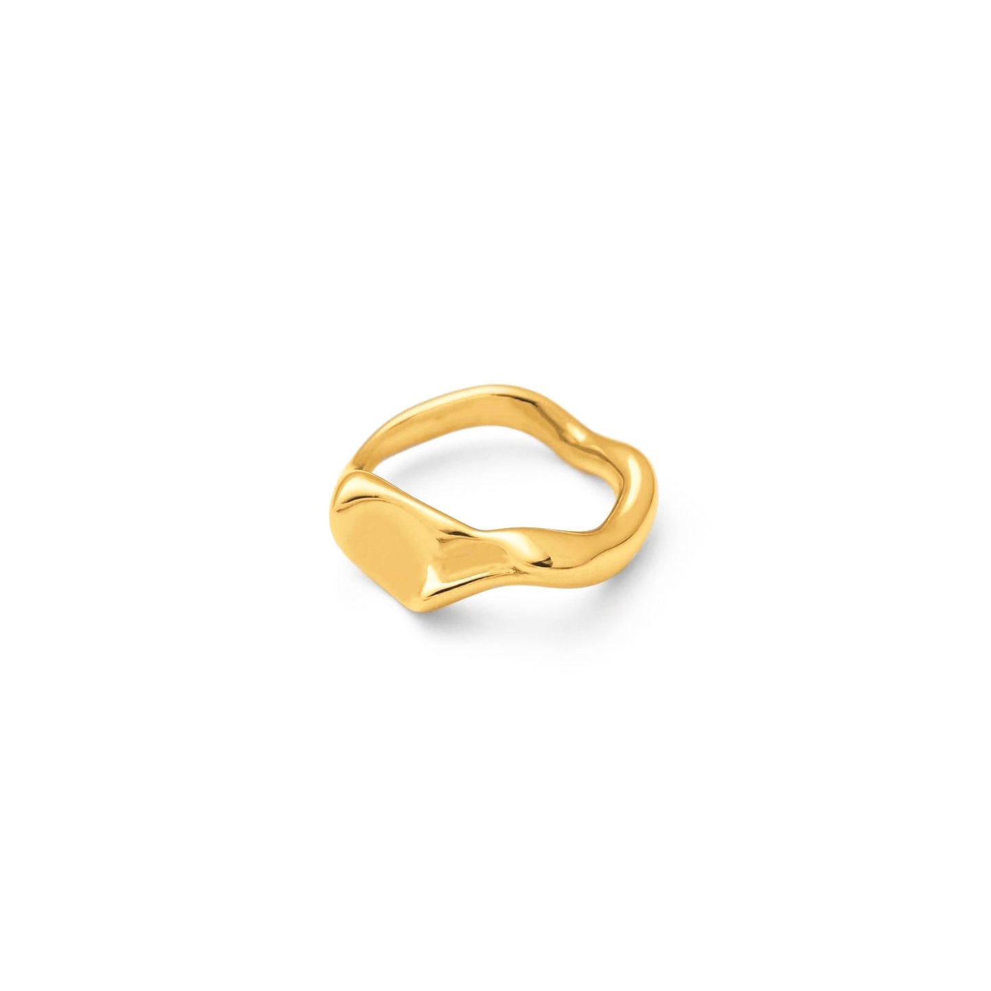 Unique wave hoop ring(rri0080g)