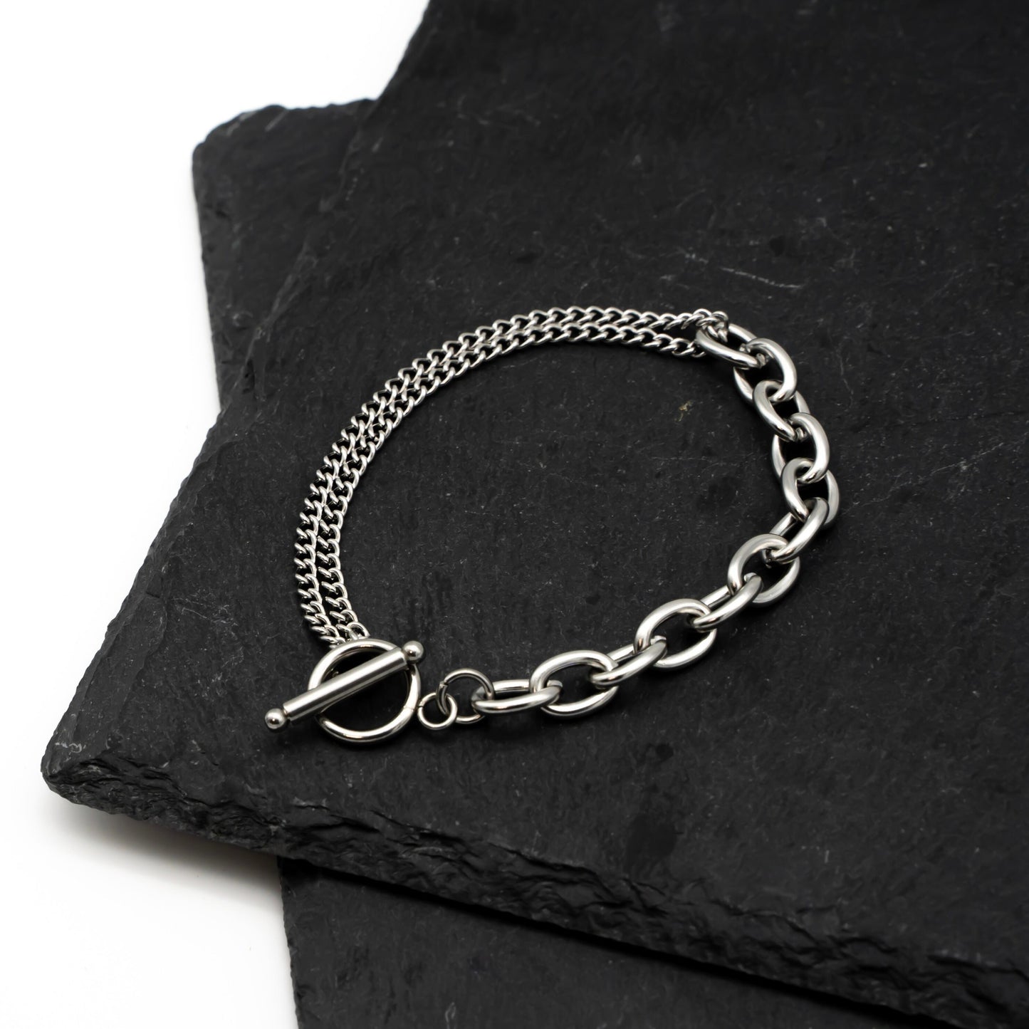 Two types cable chain bracelet(cbr0014s)