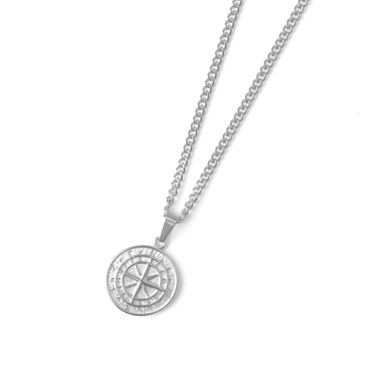 Compass coin long necklace(cne0091s)