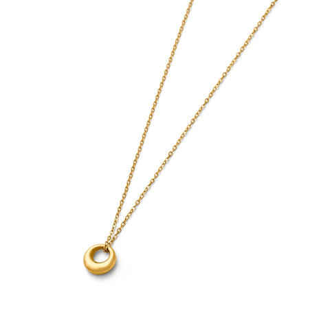 Drop circle necklace(rne0078g)