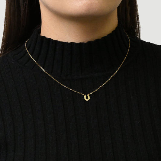 Tiny horseshoe necklace(cne0106g)