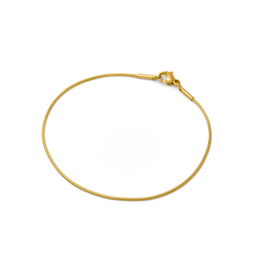 Round snake slim chain bracelet(cbr0030g)