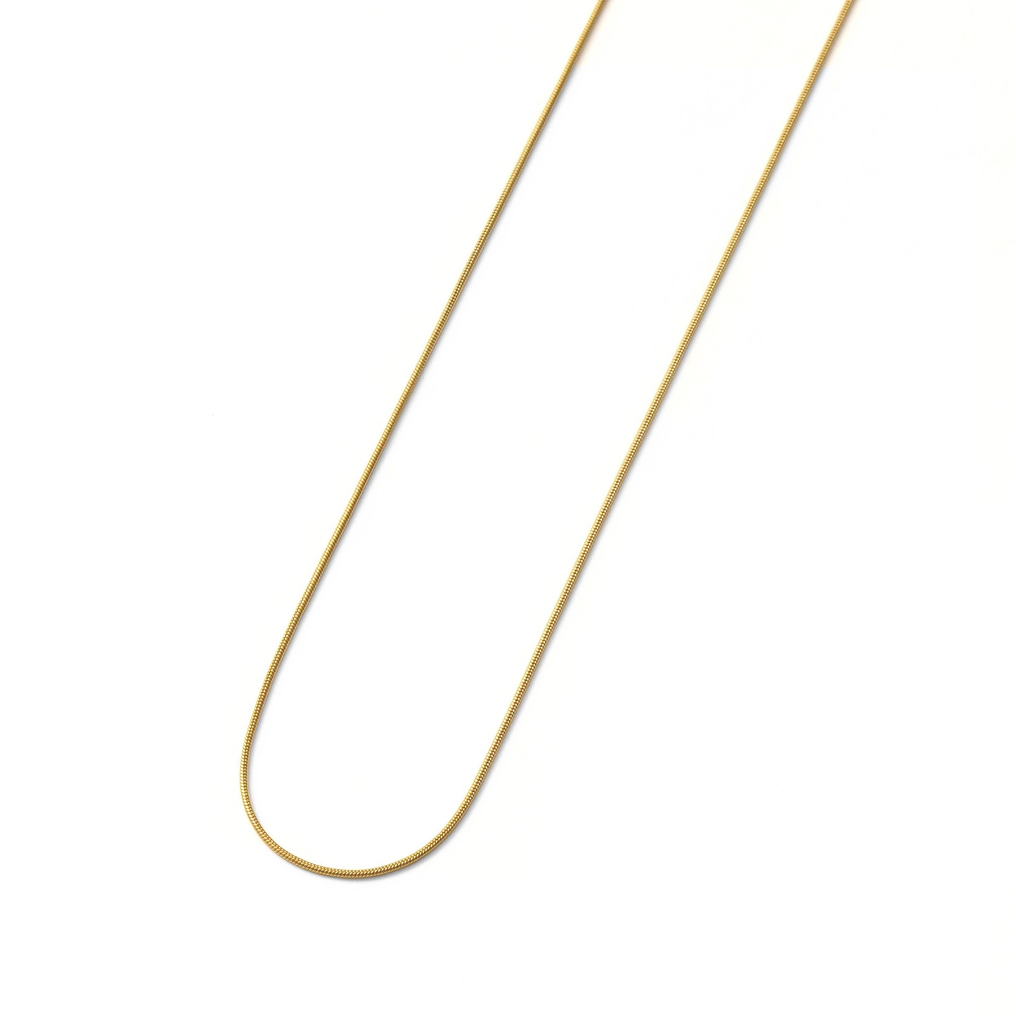 Round snake slim chain necklace(cne0059g)